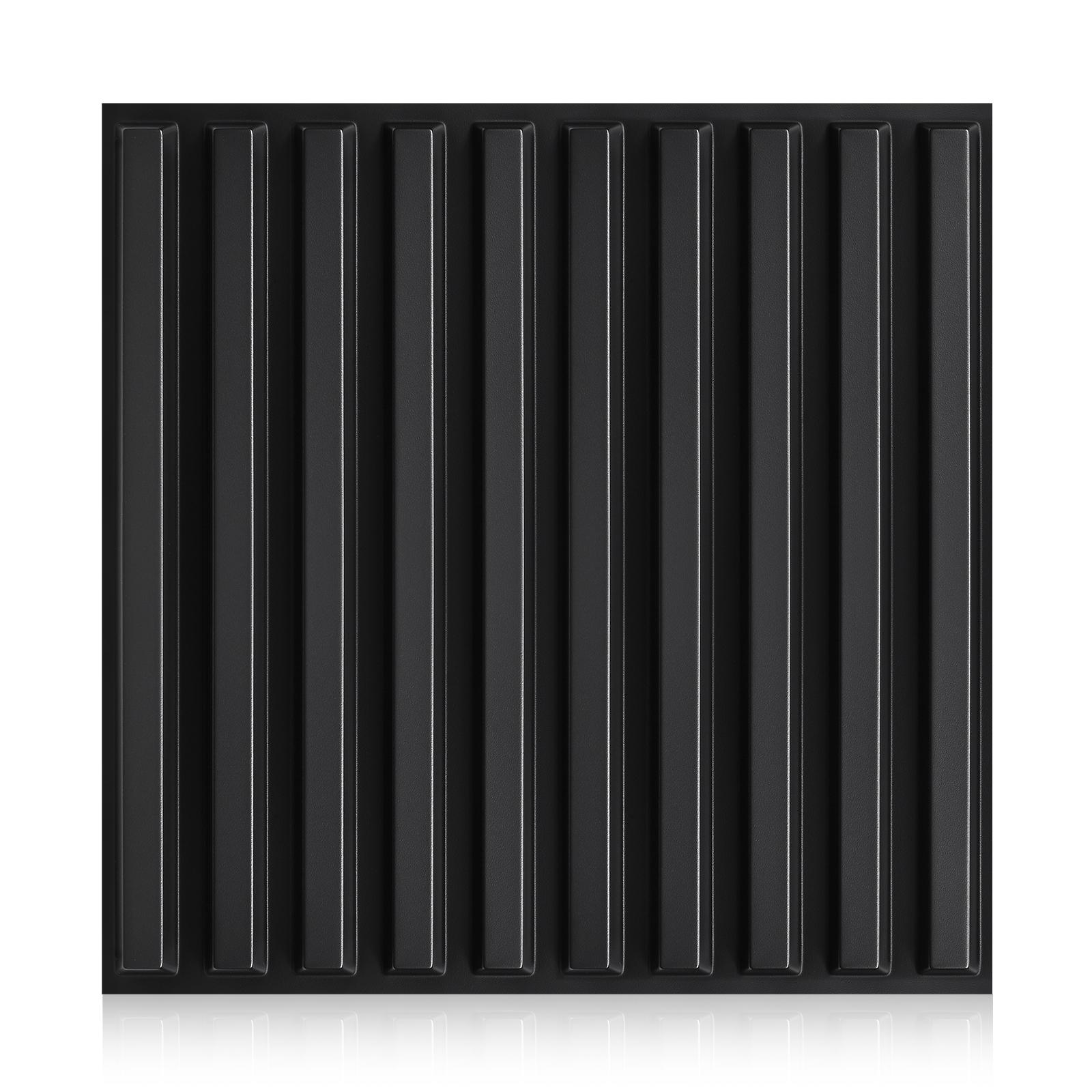 FLOLEOPA PVC Plastic 3D Wall Panels, Waterproof and Fire-Resistant, 11.8x11.8 inches, Approx. 1mm Thickness. Ideal for Living Rooms, Bedrooms, Hotels, Offices, Game Rooms, and TV Feature Walls. Modern Home Decor Vinyl. Includes Installation Accessories.