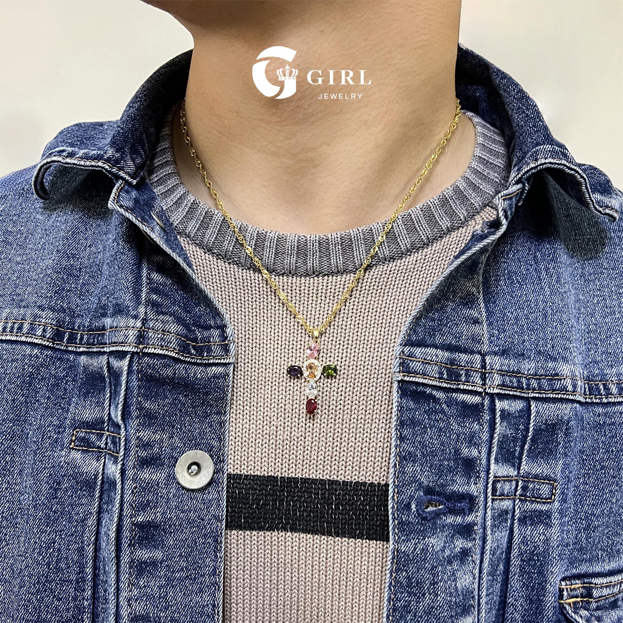 GGIRL 18K Gold Plated Dainty Cross Necklace for Women and man Cubic Zirconia Cross Necklace Faith Pendant Necklaces Trendy Stainless Steel Minimalist Fashion Jewelry Gift for Holiday Haul Christmas Birthdays Anniversaries