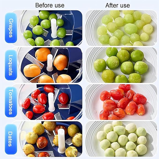 ULRICA Electric Peeler, Automatic Portable Peeler Machine for Garlic Grapes Cherry Tomatoes Chestnuts, Rechargeable 1300mah Battery Powered Peeler, Type-C Charging Kitchen Gadgets Gift