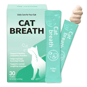 Doctor By Cat Breath Bronchial Supplements Cat Sneezing Treatment Asthma Cold Cough Nose Relief Respiratory&Immune Support with TF-343-30 lickable Formula Individually Packaged, Chicken