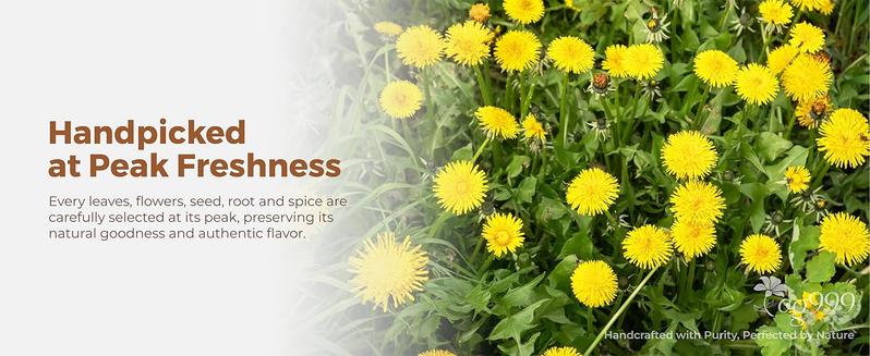 Liver and Kidney Cleanse Tea - a Natural Hand-picked dandelion, cassia, wolfberry, licorice, gardenia, chrysanthemum Organic Herbs, Edible corn fiber tea bags, Beverage Natural