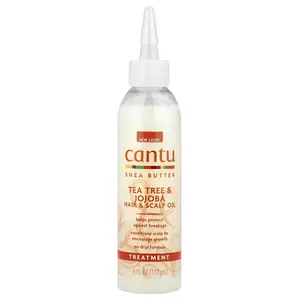 Cantu Shea Butter, Tea Tree & Jojoba Hair & Scalp Oil, 6 fl oz (177 ml)