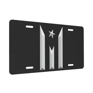 Puerto Rico Resiste Boricua License Plate Aluminum Metal Car Tag Novelty Home Decoration For Women And Men 6x12 Inch