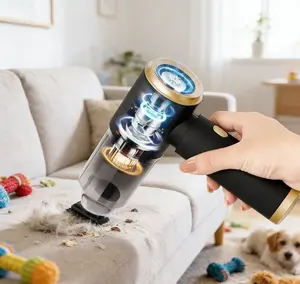 Powerful Handheld Wireless Vacuum Cleaner with Strong Suction for Home Car Desktop Cleaning Car Detailing Accessories & Cleaning Supplies Inflation Function - Tool