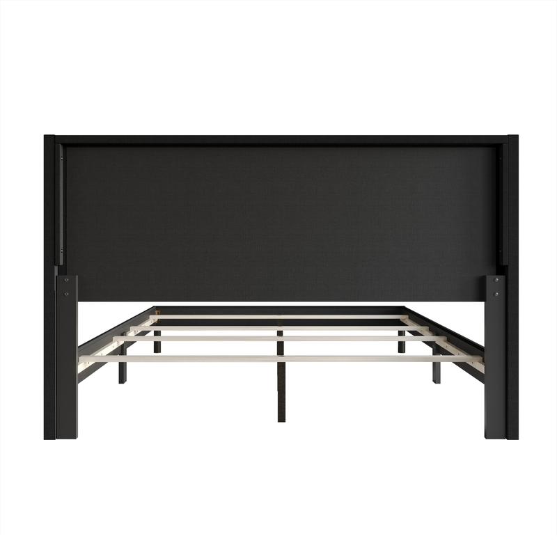 Favorer Cicero Tufted Upholstered Wingback Panel Bed, Box Spring Require, Comfortable and Stylish Design King Size Four Sturdy Legs