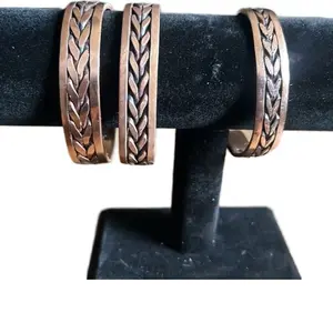 H/H Copper Wheat pattern copper bracelet