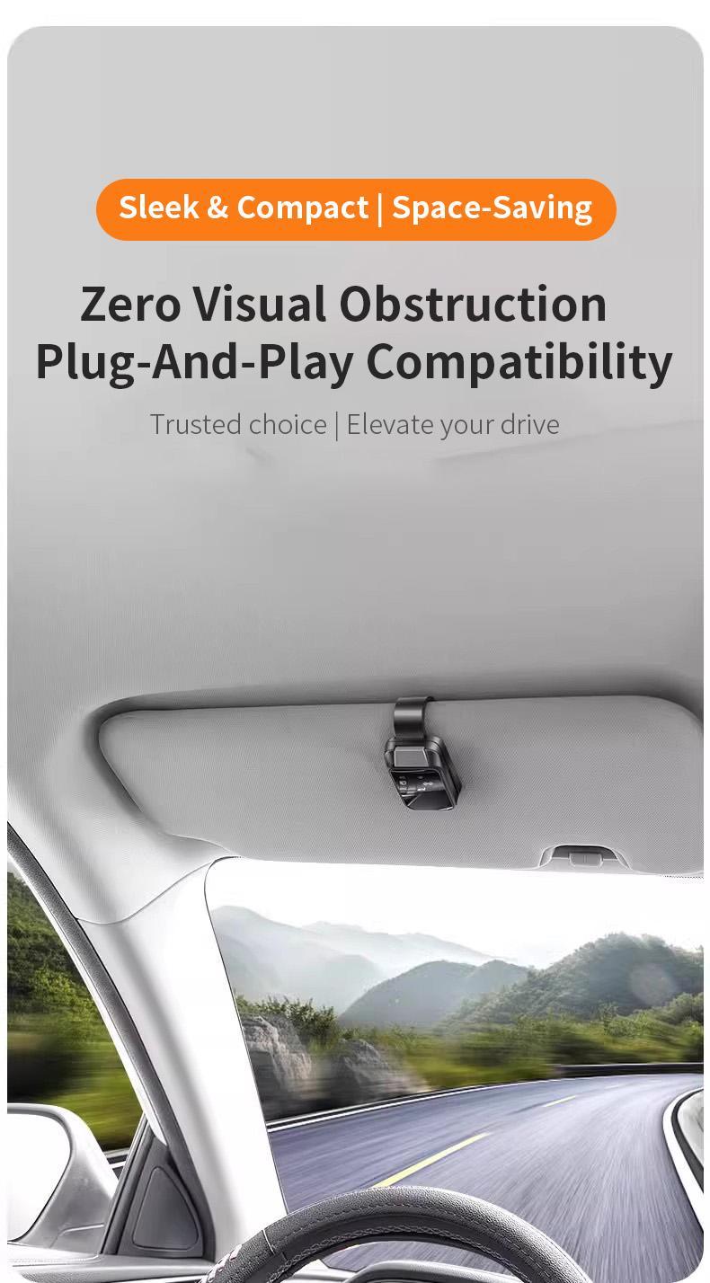 Universal Car Glasses Holder, Mirrored Glasses Clip, For Car Sun Visor, Glasses Hook Clip, Glasses Storage Clip, Car Interior Sun Visor Accessories,  Alloy Hidden Buckle