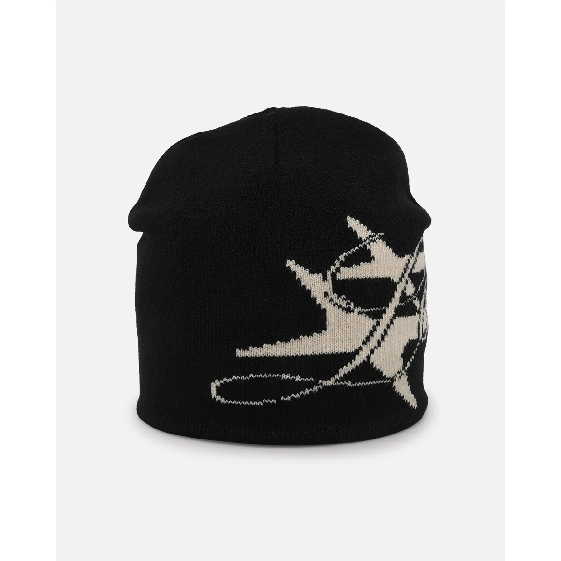 Loiter Hybrid Skull Knit Beanie Black