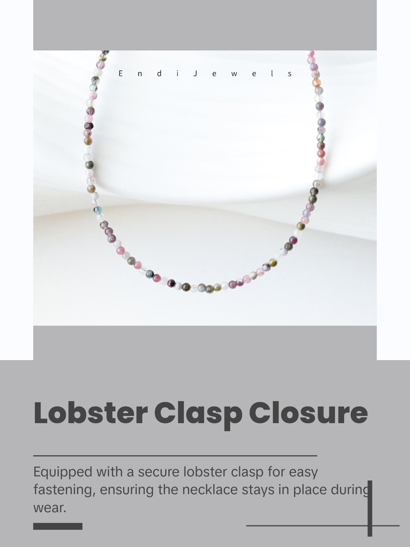 Tourmaline 3mm Round Beaded Choker, Bracelet, Natural Gemstones