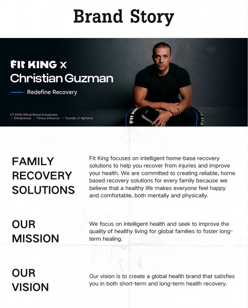 FIT KING Upgraded Cordless Leg Massager Recovery Boots, Professional Air Compression Recovery System, Reduces Muscle Pain and Improves Circulation, Warm-up and Fast Recovery for Athletes, Zone Massage Optional