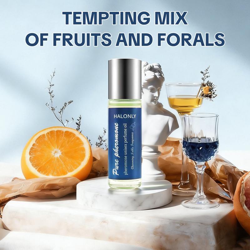 【Halonly】Roll-On Perfume - Unisex Pheromone Infused Essential Oil Perfume - Natural Fragrance, Long-Lasting, TSA Ready