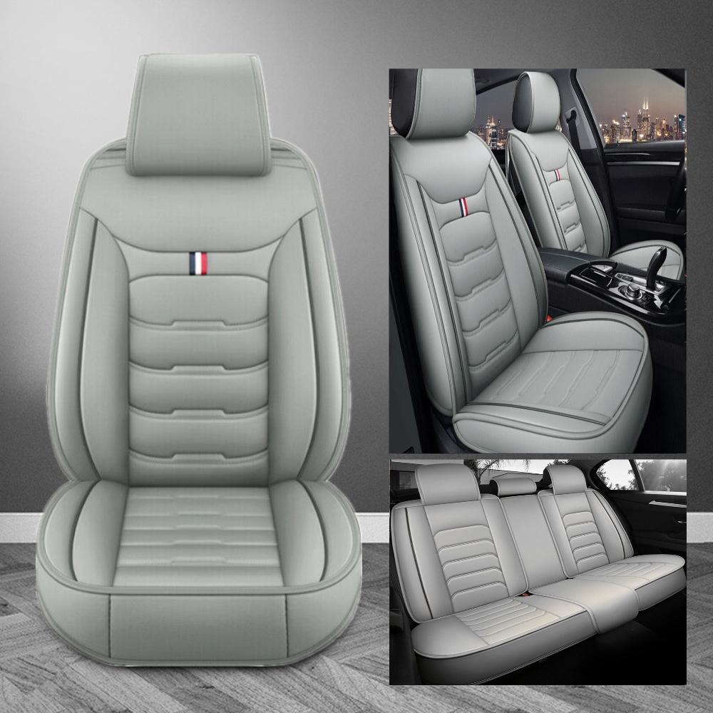 Fits For Chevrolet Silverado GMC 1500 2500HD 3500HD Car 5 Seat Covers Full Set PU Leather Front Rear Cushion Protector Pad Open Side Mat - Valentine's Day Gift For Lover Fits For Chevrolet Silverado GMC 1500 2500HD 3500HD Car 5 Seat Covers Full Set PU Leather Front Rear Cushion Protector Pad Open Side Mat - Valentine's Day Gift For Lover