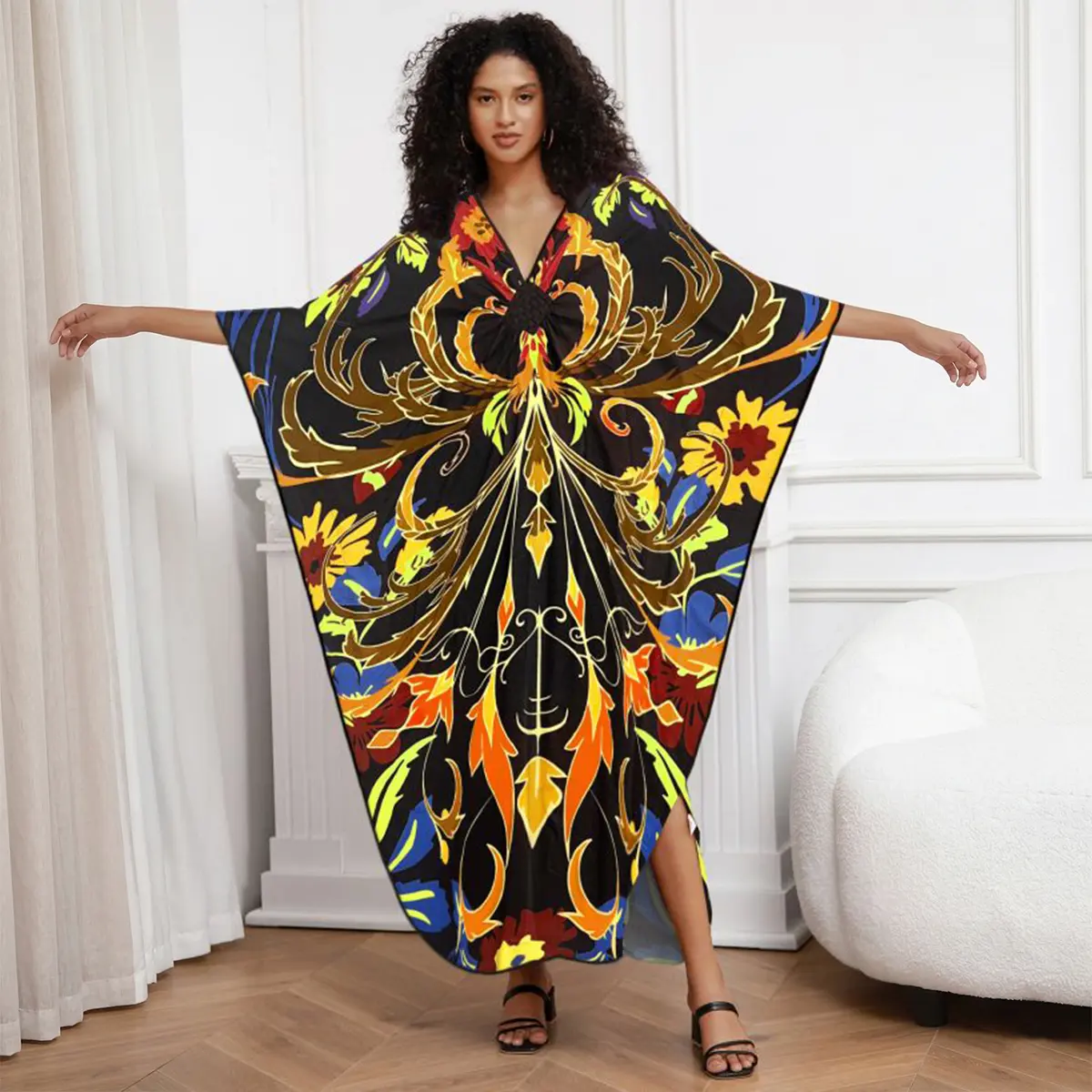 Black Gold Phoenix Print