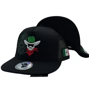 Mexican Pride Snapback Hat with Iconic Mascot Design and Holographic Emblem for Stylish Outfits