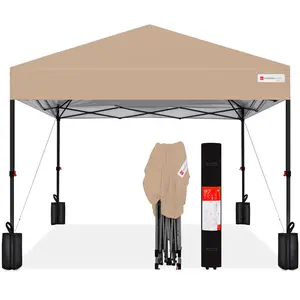Best Choice Products 12x12ft Easy Setup Pop Up Canopy w/ 1-Button Setup, Wheeled Case, 4 Weight Bags Best Choice Products 12x12ft Easy Setup Pop Up Canopy w/ 1-Button Setup, Wheeled Case, 4 Weight Bags