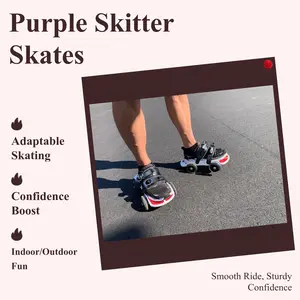 Purple Skitter Skate - Sturdy Construction & Smooth Performance for All Levels - Enhance Confidence & Enjoy Every Ride