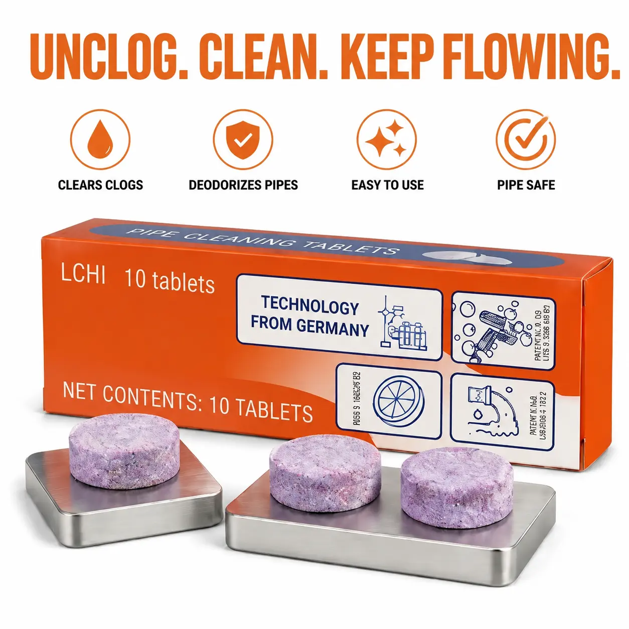 3-Day Limited Free Gifts-Foam Drain Cleaner for Kitchen Pipes, Dissolve Food Grease & Residue, Prevent Kitchen Sink Clogs, Safe for PVC Pipes, Kitchen Monthly Pipe Maintenance