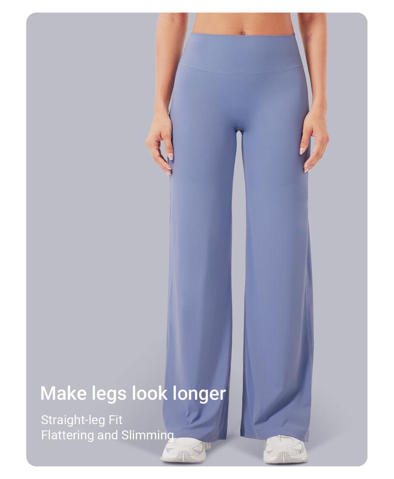 YEOREO High Waist Straight Leg Leggings Women No Front Seam Workout Yoga Pant Seamless Gym Wear flattering Confort Able Pants Activewear Bottoms Sweatpants