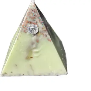 Handcrafted money candle.