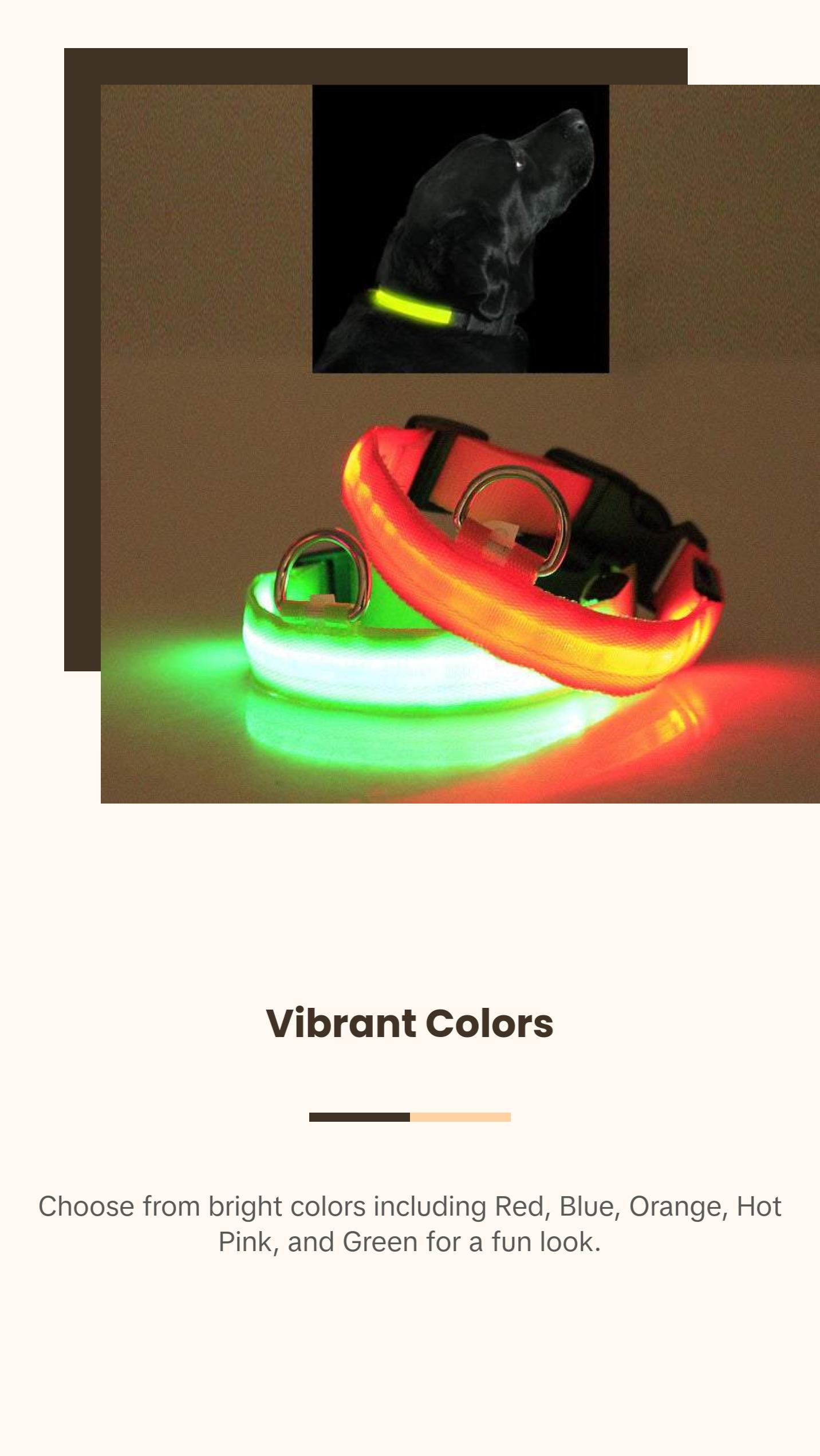 LED PET Safety Halo Style Collar