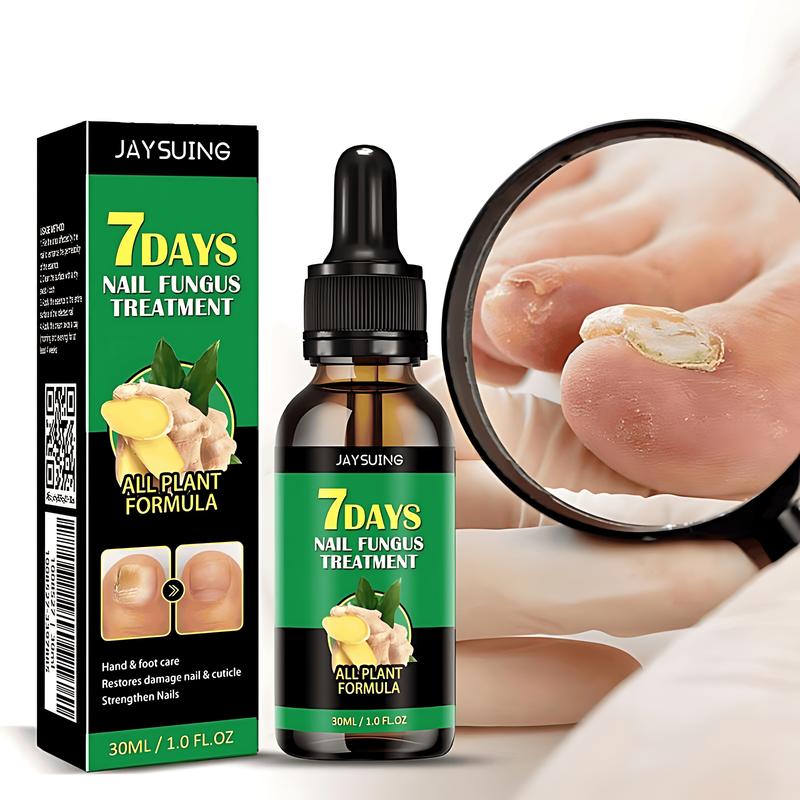 7-Day Nail Fungal Treatment Serum Foot Fungus Remedy Removal Products Anti infection Onychomycosis Paronychia Repair Gel Care Ginger Healthcare Therapeutic Therapy Bathroom Solution nailgrowthoil Healthy Wellness Aid Liquid Fitness Organic Skin Ginkgo