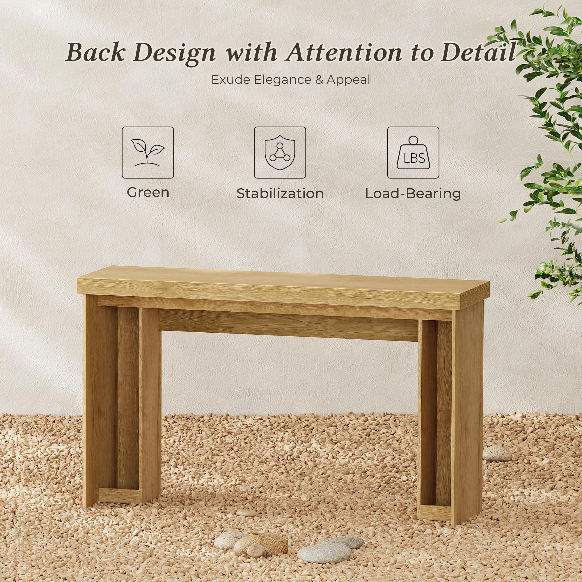 Huuger 54 Inch Entryway Table, Retangular Console Table with Storage, Farmhouse Sofa Table Behind The Couch, Long for Entrance, Hallway, Foyer, Living Room