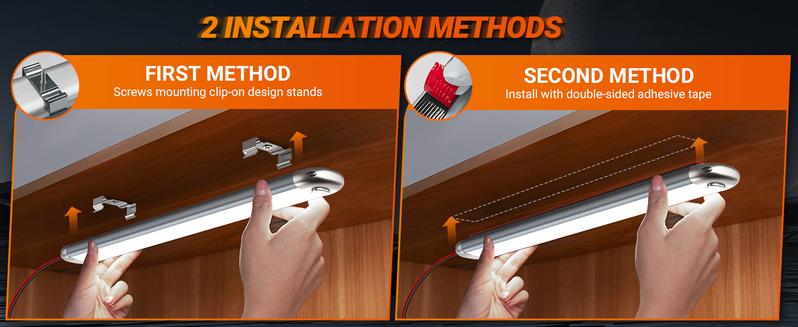 SEALIGHT 12V LED Interior Light Bar 1500LM 8W 12V LED Light Strip 6200K White Camper Lights Fixture for Truck Van RV Trailer Cargo Cabient Motorhome Lorry (Pack of 4)