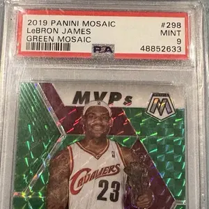 Panini 2019-20 Mosaic MVPs LeBron James #298 PSA 9