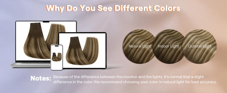 Full Shine One-Piece Tape In Weft Hair Extensions - Invisible Remy Human Hair Weft for Women 50G- Straight & No Glue Fringe - Salon-Quality Hairpiece holidayhaul