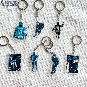 Mack Hockey Keychain, Ice Hockey Fan Style, Keychain, Sports Fan Accessory