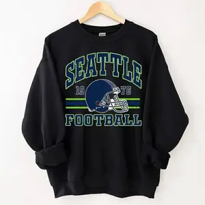 [Sale Up To 30%] + [Free Ship] Seattle Football Vintage Sweatshirt T-Shirt,Seattle Football Crewneck Sweatshirt, Seahawk Fan Gift, Retro Seattle Football FAG7