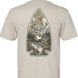Deer Duck Sweatshirt T-Shirt, Hunting Club Arrowhead Tee, Camo Hunting Outdoorsman Shirt, Marsh Old School Hoodie, Gift For Hunter For Men, Camo Tee - KitchenEra