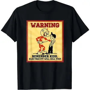Remember Kids Electricity Will Kill You Sweatshirt, Vintage Cartoon Sweatshirt, Funny Hoodie, Reddy Kilowatt Shirt, Electricity Shirt