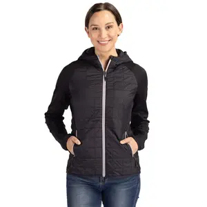 Cutter & Buck Rainier Primaloft Womens Eco Full Zip Hybrid Jacket Cutter & Buck Rainier Primaloft Womens Eco Full Zip Hybrid Jacket