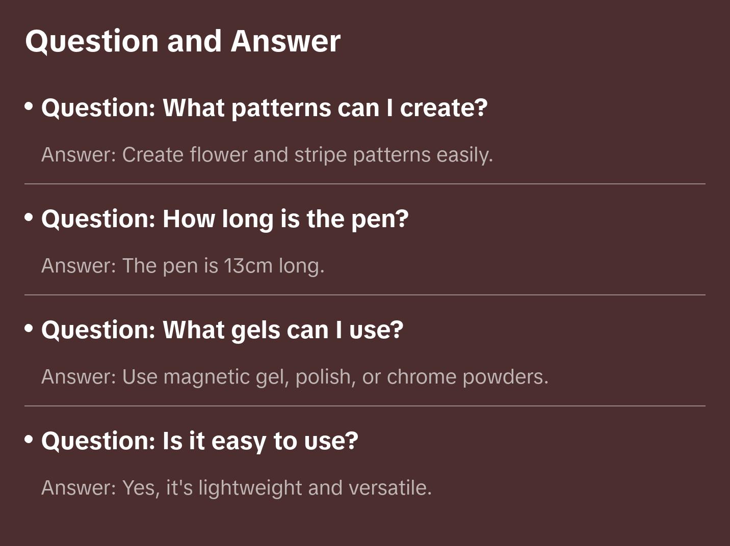 Double-Sided Flower & Stripe Cat Eye Nails Magnet Pen