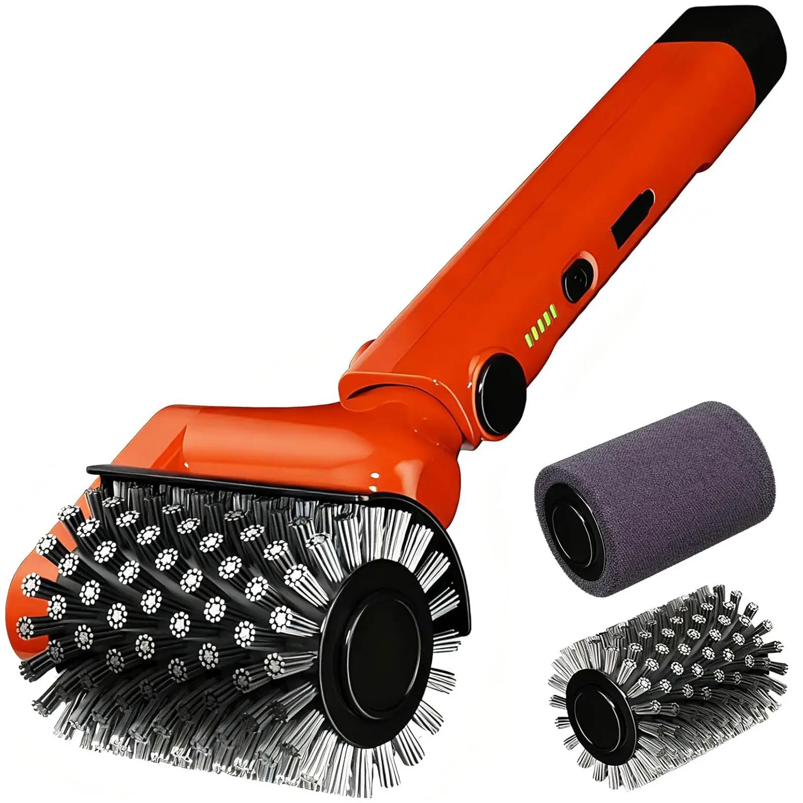 LFMUFNO Electric Grill Brush, Safe BBQ Brush for Grill & Heavy Duty BBQ Grill Brush with Stainless Steel,Safe Grill Accessories,Stainless Grill Grate Cleaner,Charcoal Grill - Gifts for Grill Men/Dad (Red)