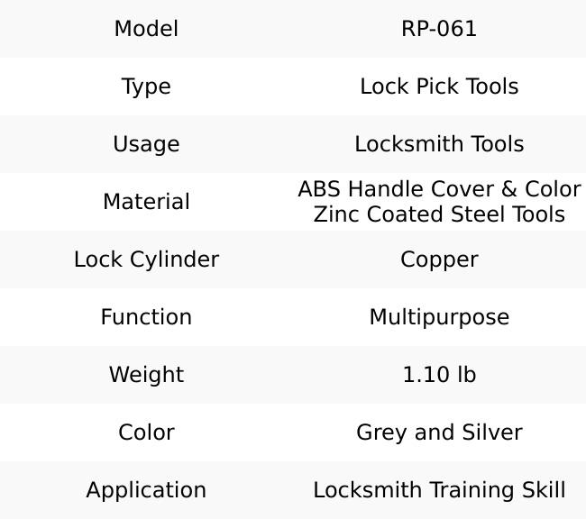 ECS AUTO PARTS 301 Stainless Steel Training Lock Pick Set (24 Pieces)