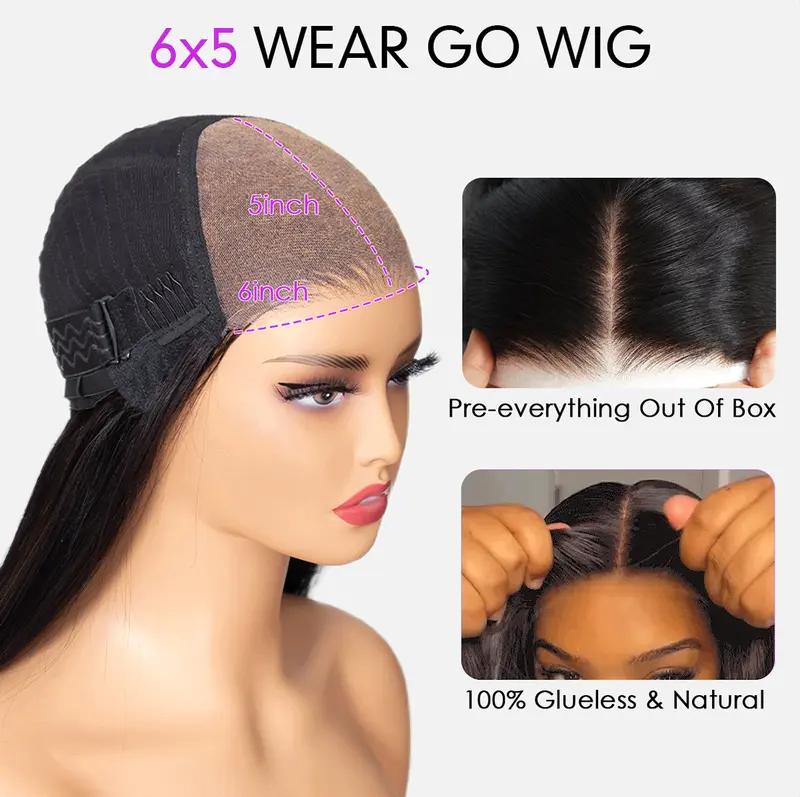 Celie Hair Ombre Brown Highlight 1B/2/30 Butterfly Layered Cut Glueless Wig Blonde Highlight 1B/22 6x5 HD Lace Ready to Go Wigs 200% Density Natural Black Human Hair Closure Wig Pre-bleached Knots & 3D Dome Cap