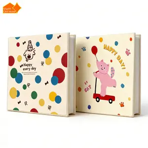 Capture Every Moment! DIY Photo Album | Colorful 30-Page Square Memory Book | Perfect Heartfelt Gift for Polaroid & Prints