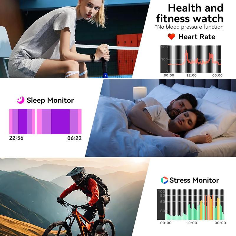 Smart Watch for Men Women Compatible with iOS Android Phone, 1.83" Full Touchscreen IP68 Waterproof Smartwatch,Fitness Tracker with Make/Recive Call 100+ Sport Modes Heart Rate/Sleep Monitor