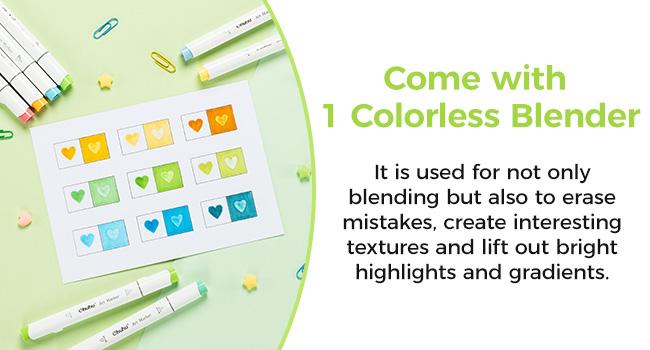 Ohuhu Honolulu 120-Color Dual Tips Alcohol Art Marker Set, Brush&Chisel/Brush&Fine Tips, Refillable Ink, AP Certificated Double Tipped Art Marker Set for Artist Adults Cozy Coloring Drawing Illustration