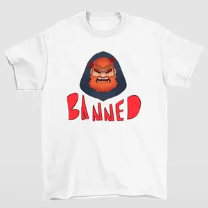 Caseoh BANNED Funny Viral Streamer Meme Rage Quit Humor Graphic T-Shirt