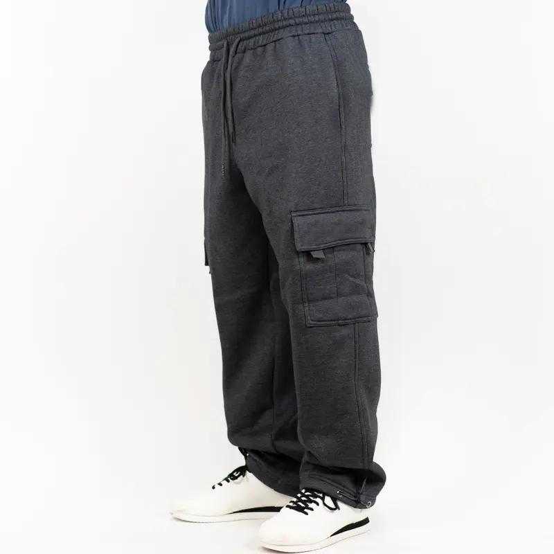 3-Pack Men’s Fleece-Lined Cargo Jogger Sweatpants (Sizes S-2XL)