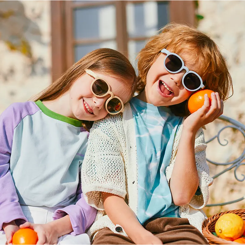 KIGO Kids' Polarized Sunglasses, Toddlers' Child Size Eyewear with Flexible TPEE Frame, UV400 Protection, Lightweight Bend-Resistant Design, Adjustable Strap, All Seasons Fun Colors & Multi-Scenario Use, A Must-Have for Little Explorers (0-12 Yrs), Baby
