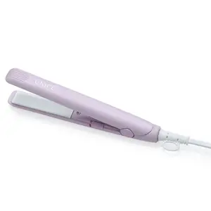 Unice Hair Mini hair straightener and curler, small electric hair styling tool, dual-purpose straightener and curler for bangs and hair straightening, portable curling iron.