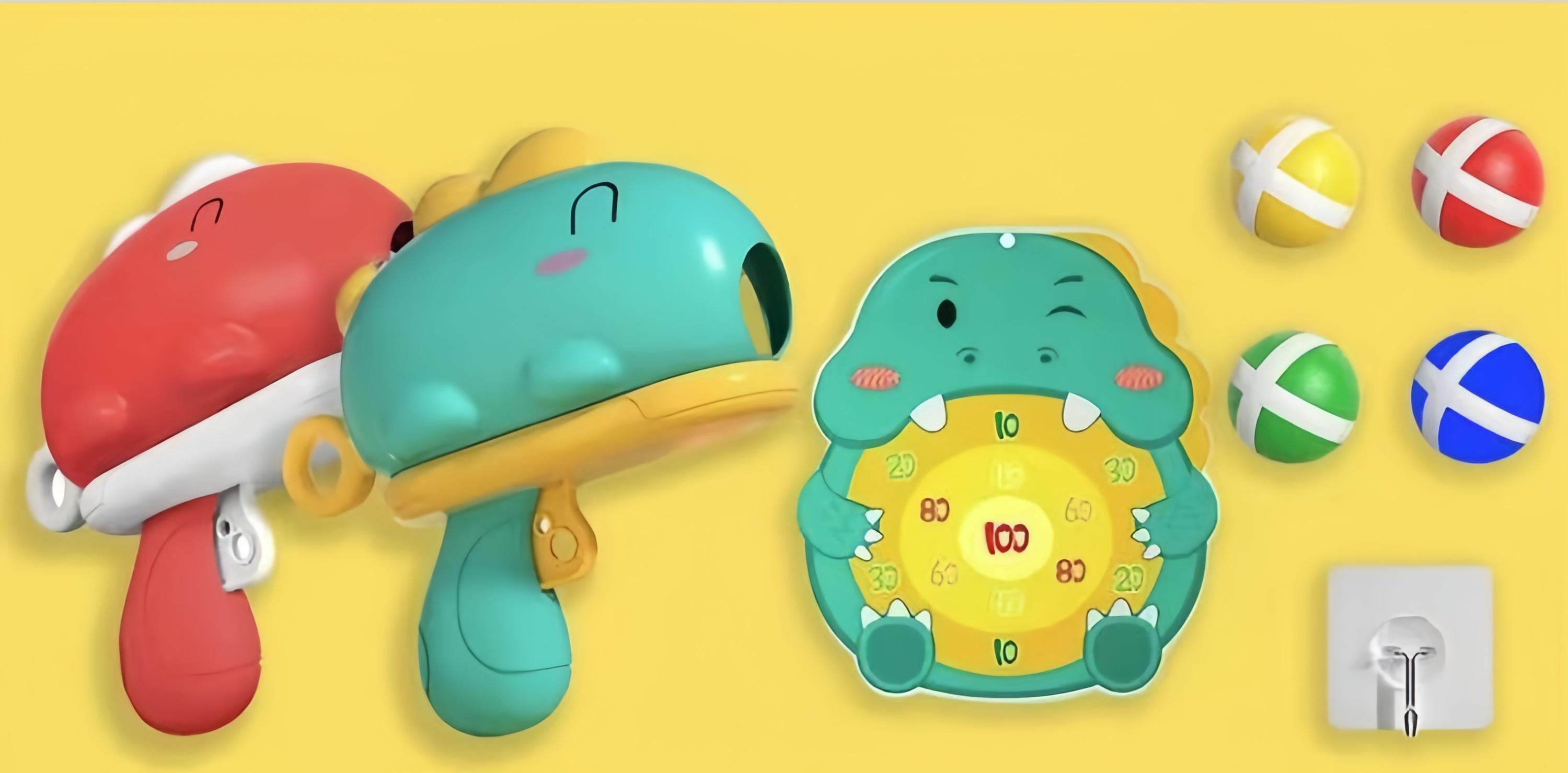 Bennol Dinosaur Shooting Game Toys Gifts for 3 4 5 6 Year Old Boys Kids, Dinosaur Outdoor & Indoor Dart Board with Sticky Balls Toys for Kids Ages 3-5 6-8, Birthday Gifts for 3+ Year Old Boys Girls