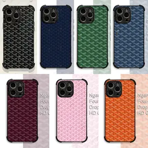 Designer-Inspired Monogram Phone Case For iPhone 16 Pro Max | Shockproof Corner Protector Multi-Color Cover Phone Case For 17 16 15 14 13 12 11 X XS AIR PRO PLUS MAX AIR Phone Case #YJYGBGBLKTW1