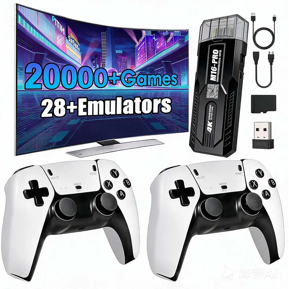 Support download N64/PSP/PSX Retro Mass Games Console, 28+ Emulators, 2 Wireless Controllers, HD Output, Built-in Games, Portable Tech Gadget  - Father's Day Gifts, Dad Gift for Adults, Fathers Day Gift Ideas, Men's Stuff