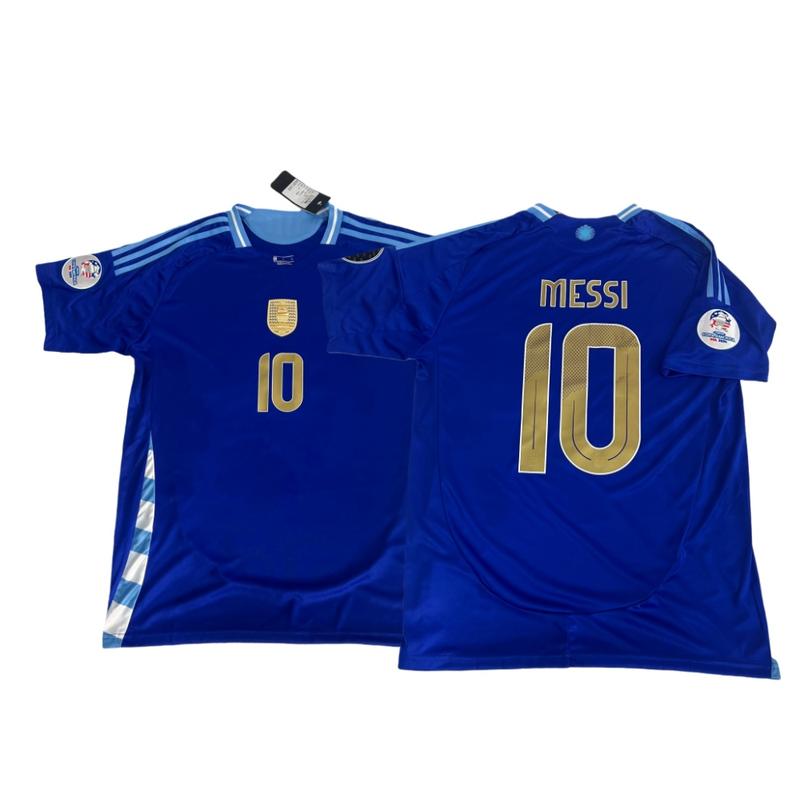 2024 Copa America Argentina Away Short Sleeve No.10 Lionel Messi Soccer Jersey