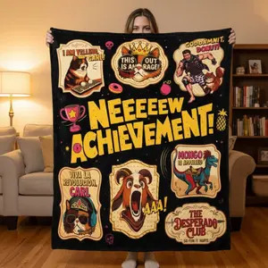 Blazing Saddles Mongo Quote Blanket, Funny Western Comedy Movie Fan Flannel Blanket, Mongo Is Appalled Meme Blanket, Cult Classic Film Quote Blanket Gift For Comedy Movie Lovers